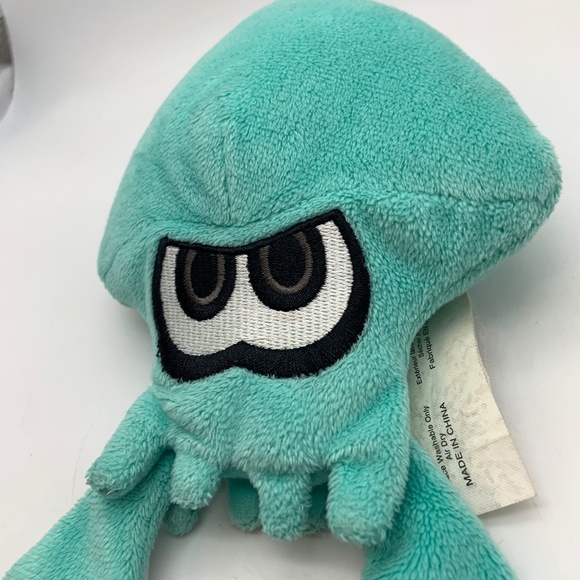 World of Nintendo Splatoon Cartoon Game Squid 8.5" Small Squid Plush - Picture 4 of 14